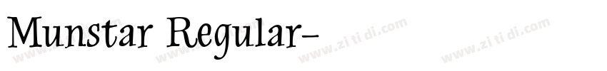Munstar Regular字体转换